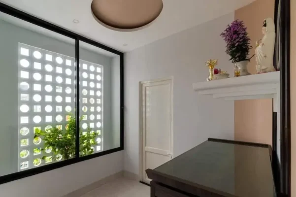 Ban công là vị trí lý tưởng để ứng dụng gạch bông gió