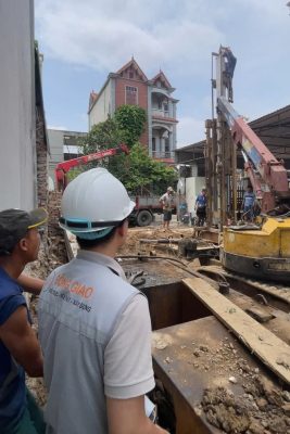 Ép cọc là giai đoạn "xương sống" của ngôi nhà 
